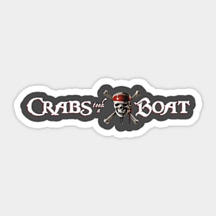 Crabs Took a Boat Sticker